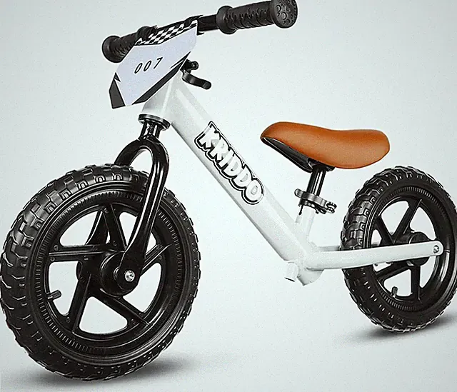 Kids Balance Bike Ages 2-5 Adjustable No Pedals Never Flat Tires With Plate