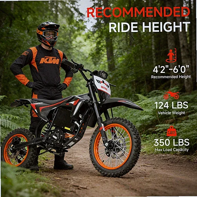 Removable Battery & LED Light Foldable Electric Bicycle 3600W Motor E-Bike